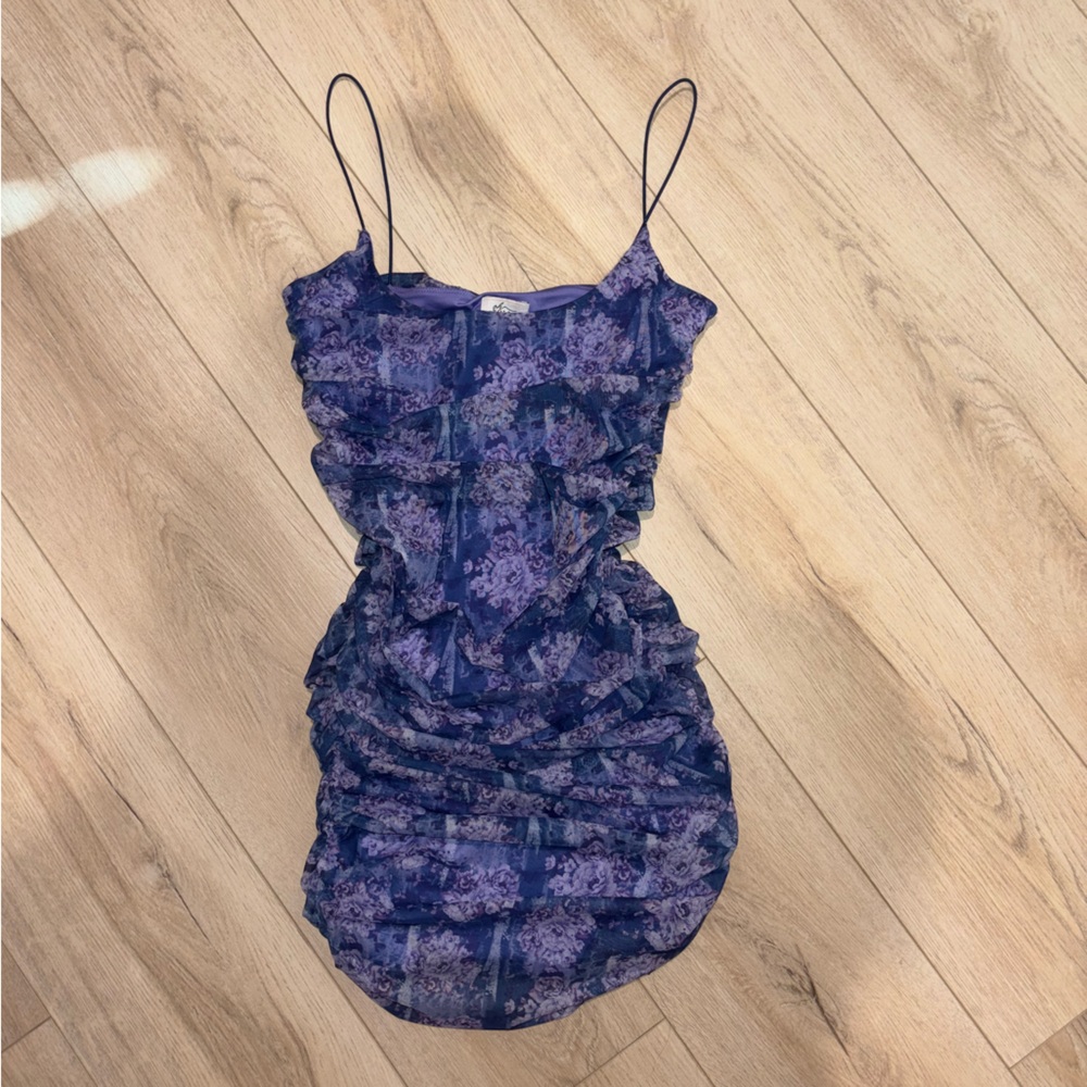 Oh Polly Lavender Floral Dress